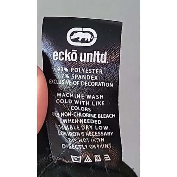 Vintage Marc Ecko Unltd Sweatpants Men’s L Black Red Rhino Logo - Picture 11 of 11